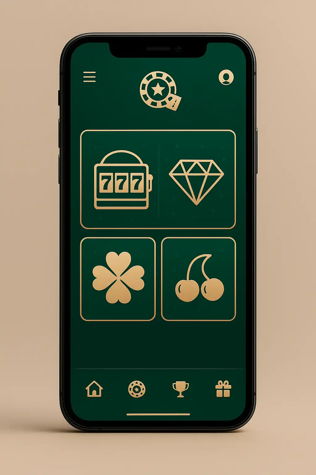 Spinnational mobile casino app shown on a smartphone